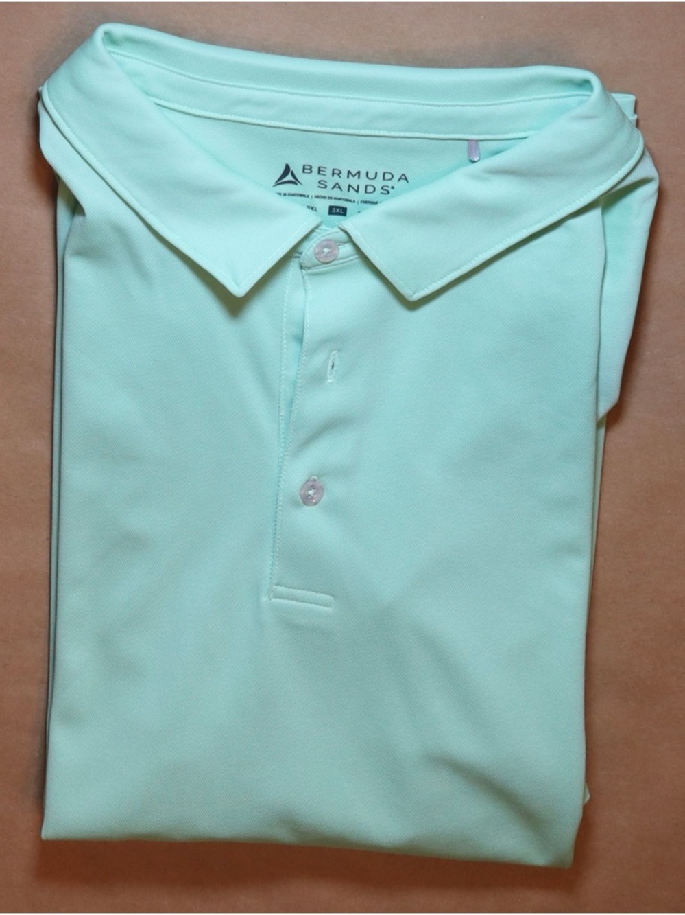 Men’s Mint Polo Shirt - Bermuda Sands - Cobbs Glen Golf - 3XL